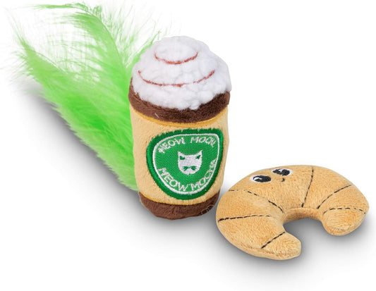 Silly Snacks and Funny Food Crinkle Cuddling Catnip and Silvervine Interactive Cat Toys - Great for Indoor Cats, Kittens or Medium Breeds