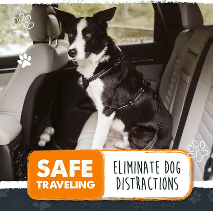 Dog Safety Seat Belt | Premium Pet Restraint Made with Durable Seatbelt Material and All-Metal Hardware, Adjustable Length, Exceeds Safety Standards for Secure Travel